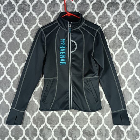 Ragnar Running Jacket Women Small Black Trail Marathon Activewear - Picture 1 of 8